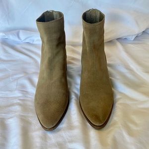 Beige Suede Chelsea Boot - image 1